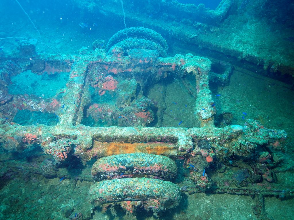 Truk Lagoon, LKW-Rahmen auf der Nippo Maru 